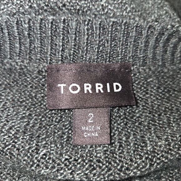 Torrid Green Pullover Boat Neck Tunic Sweater Top Size 2 2x - Picture 6 of 7